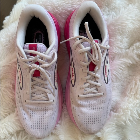 Brooks Empower Her Ghost Max 2 Running Shoe Sport Fuchsia/Orchid/White Sz 10 - Picture 4 of 14